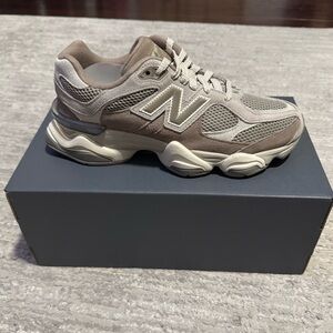 New Balance Beige and White Athletic Shoes